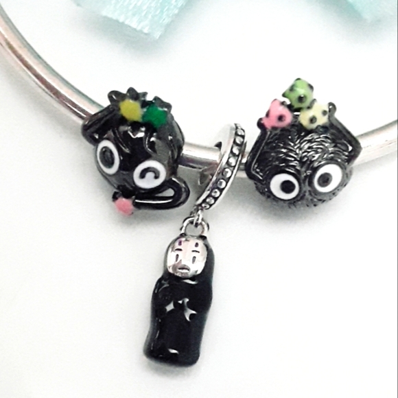 Soot Sprites & Spirited Away Charms S925 Sterling Silver Pandora Compatible - Picture 1 of 3